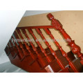 maple wooden staircase handrails